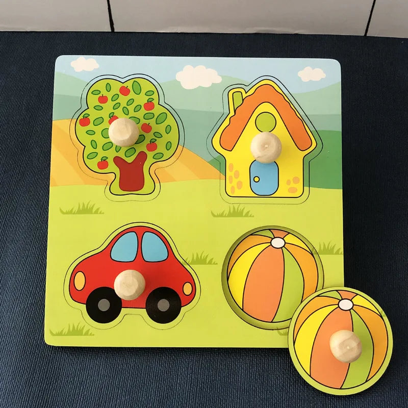 Wooden Puzzle – Educational Toy for Toddlers