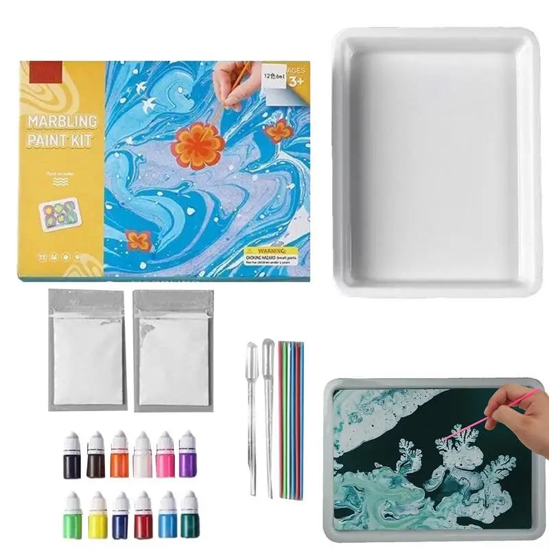 Water Marbling Paint Set Art Kit for Kids and Adults