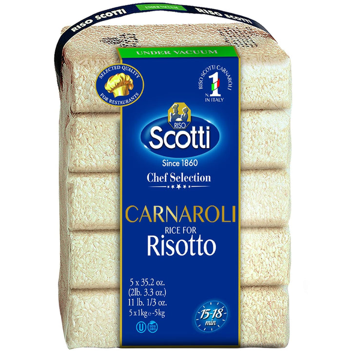 Riso Scotti Carnaroli Risotto Rice – 5x1 kg (11 lbs.)