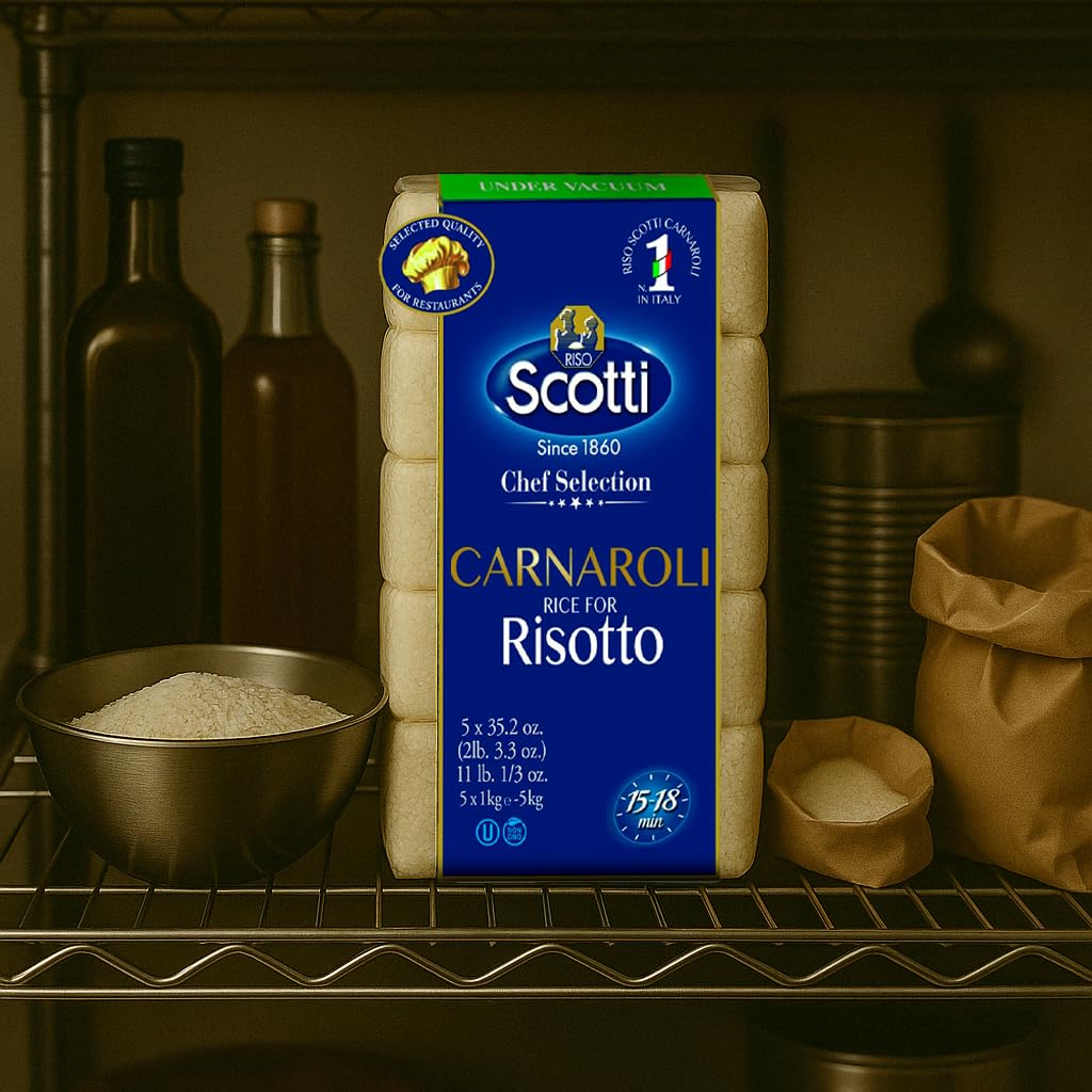 Riso Scotti Carnaroli Risotto Rice – 5x1 kg (11 lbs.)