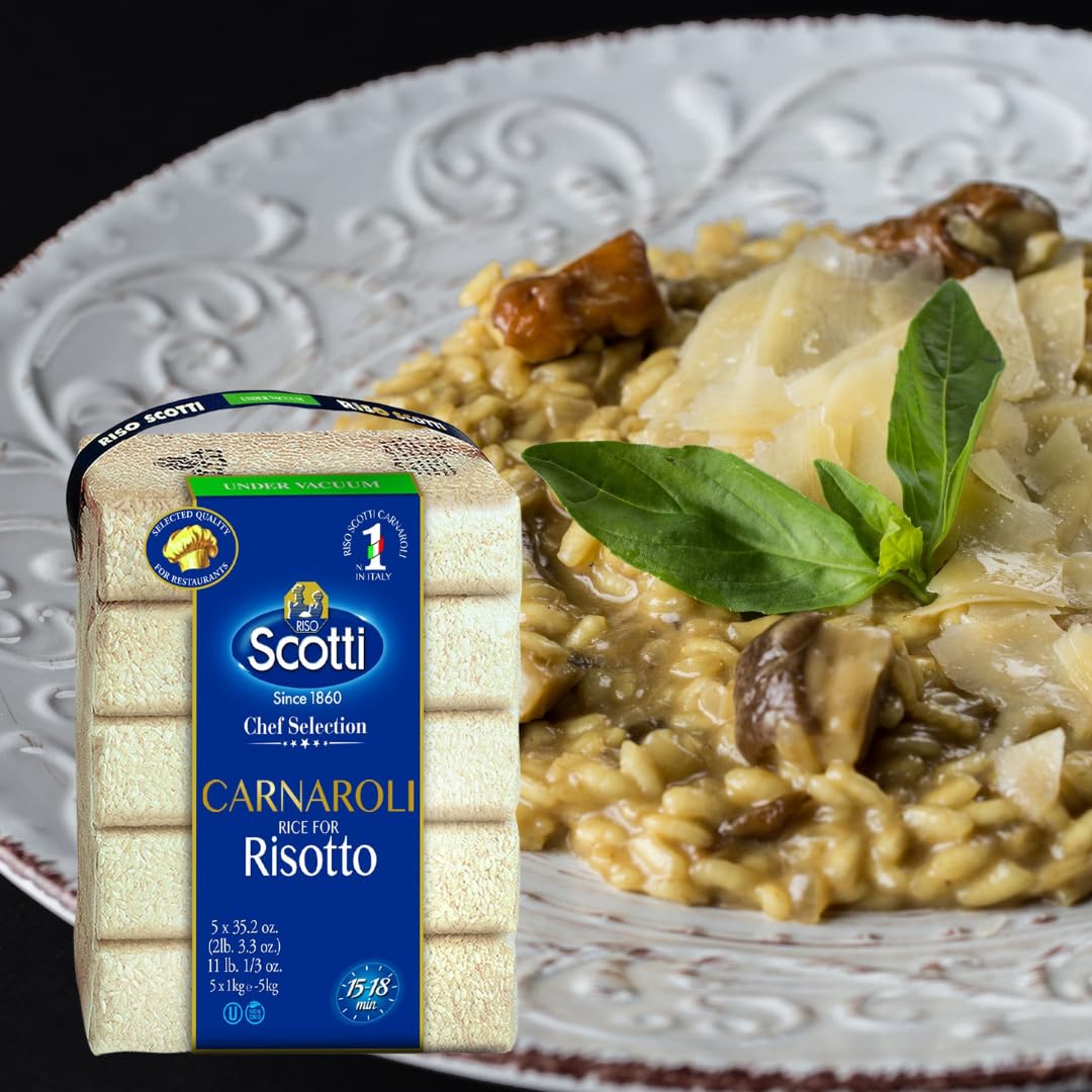 Riso Scotti Carnaroli Risotto Rice – 5x1 kg (11 lbs.)