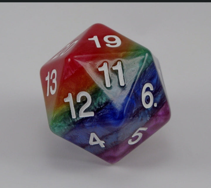 55mm Rainbow d20 Koplow Limited Edition