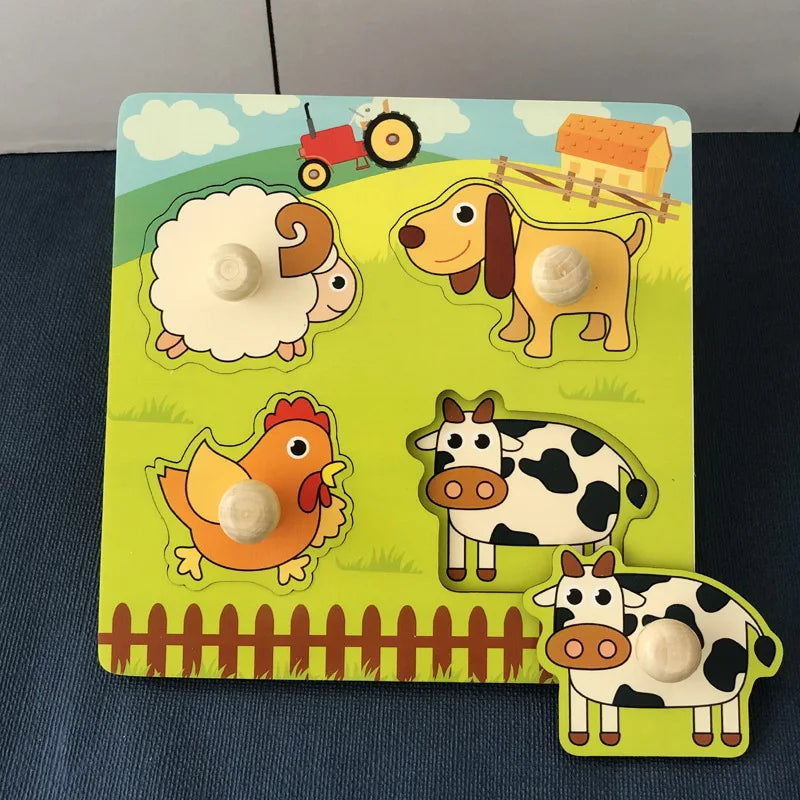 Wooden Puzzle – Educational Toy for Toddlers