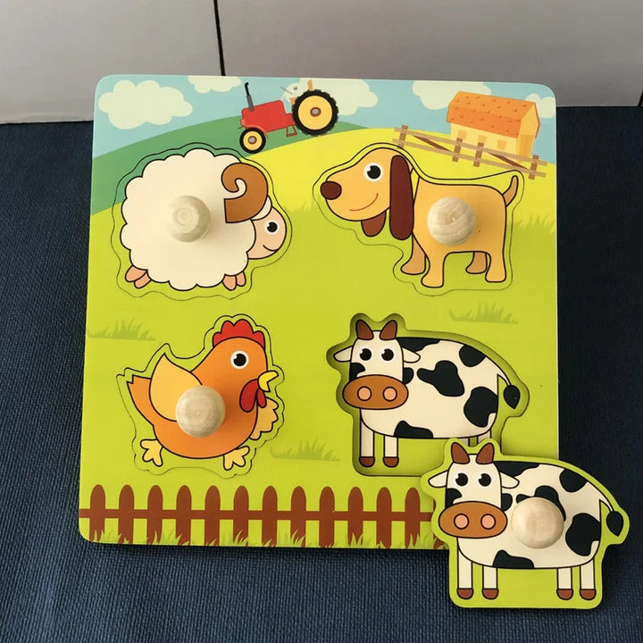 Wooden Puzzle – Educational Toy for Toddlers
