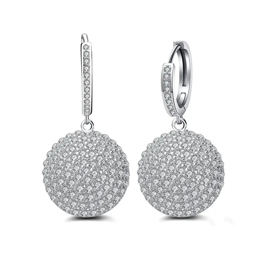 Shiny Disco Ball Earrings - Fabulous Sparkle Day or Night