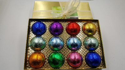 Gift Set with 12 Aromatherapy Shower Bombs - 100% Essential Oil Blends - Foil Wrapped 1.6 oz. Each