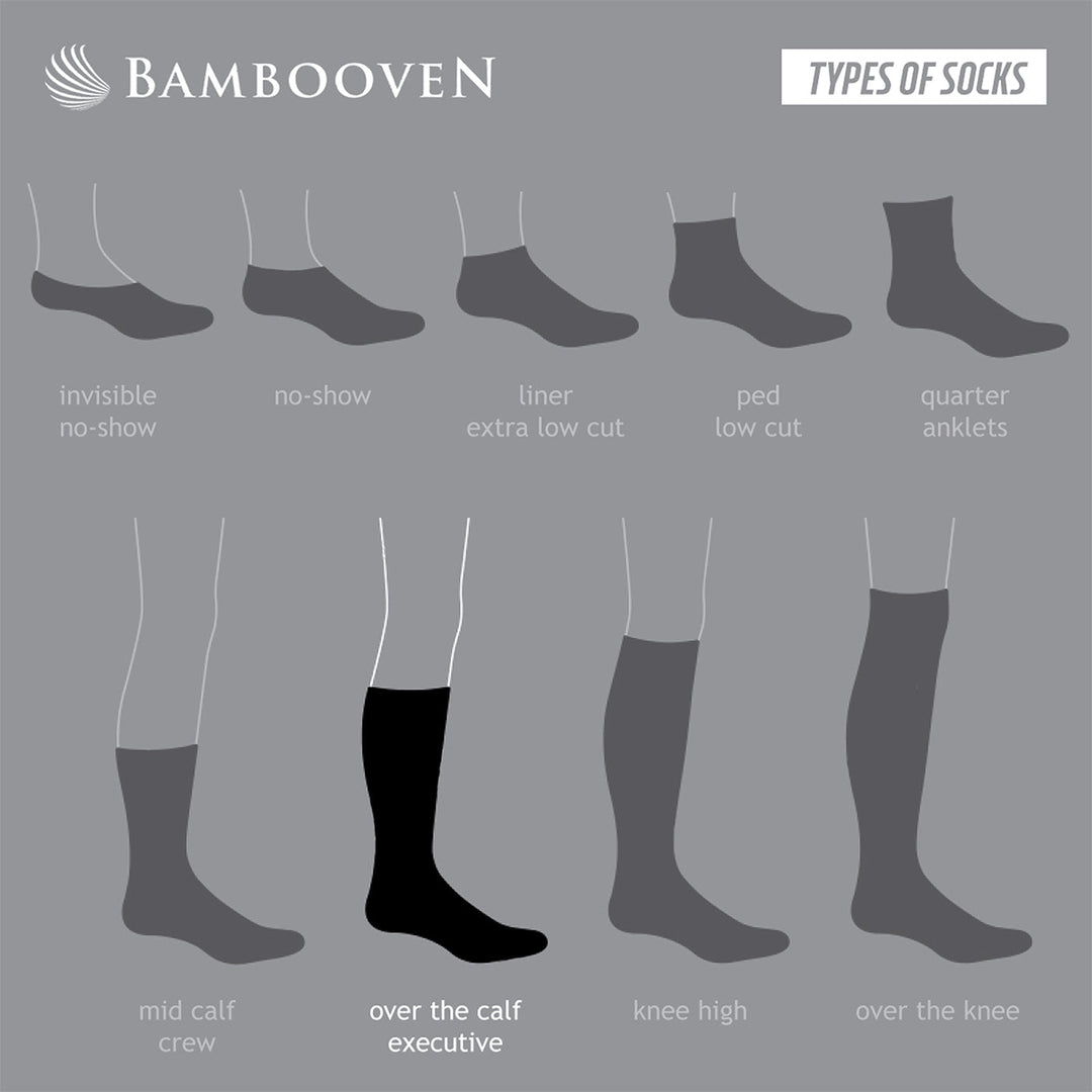 Men’s Bamboo Dress and Trouser Socks 6-Pack - 594 Types.