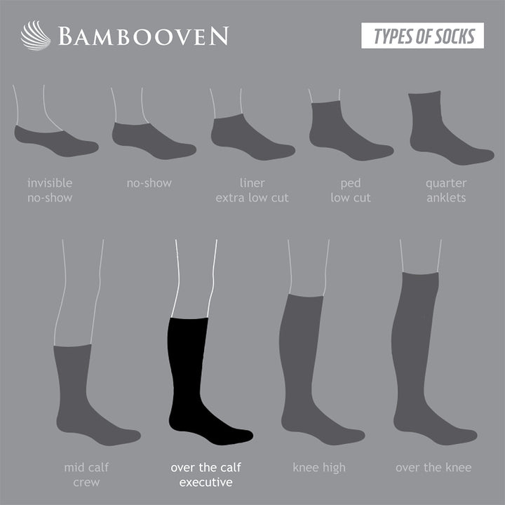 Men’s Bamboo Dress and Trouser Socks 6-Pack - 626 Types of Socks.