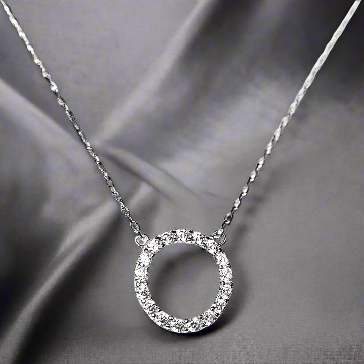 Eternity Necklace in Silver - A Stunning Staple for Any Wardrobe
