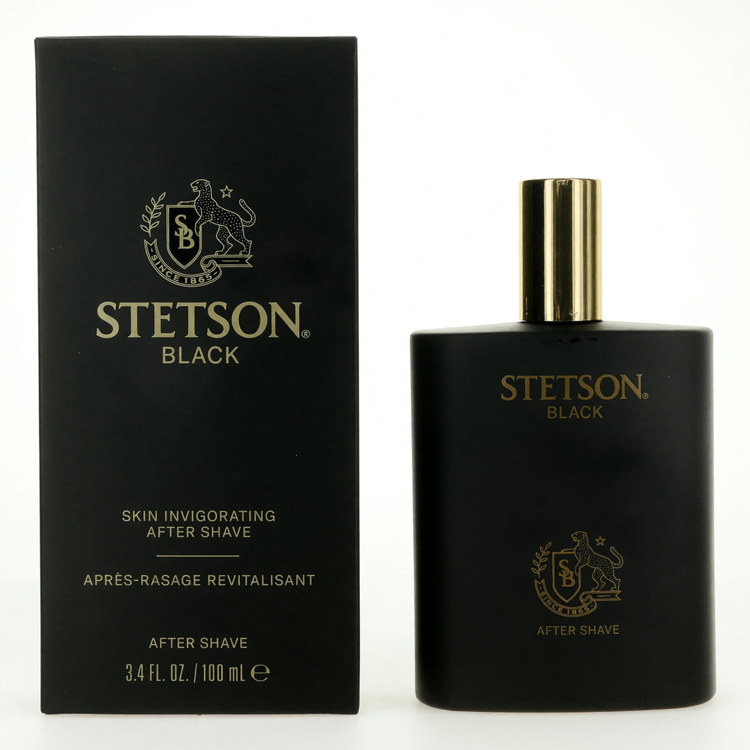 Stetson Black by Coty, 3.4oz Skin Invigorating After Shave Splash for Men
