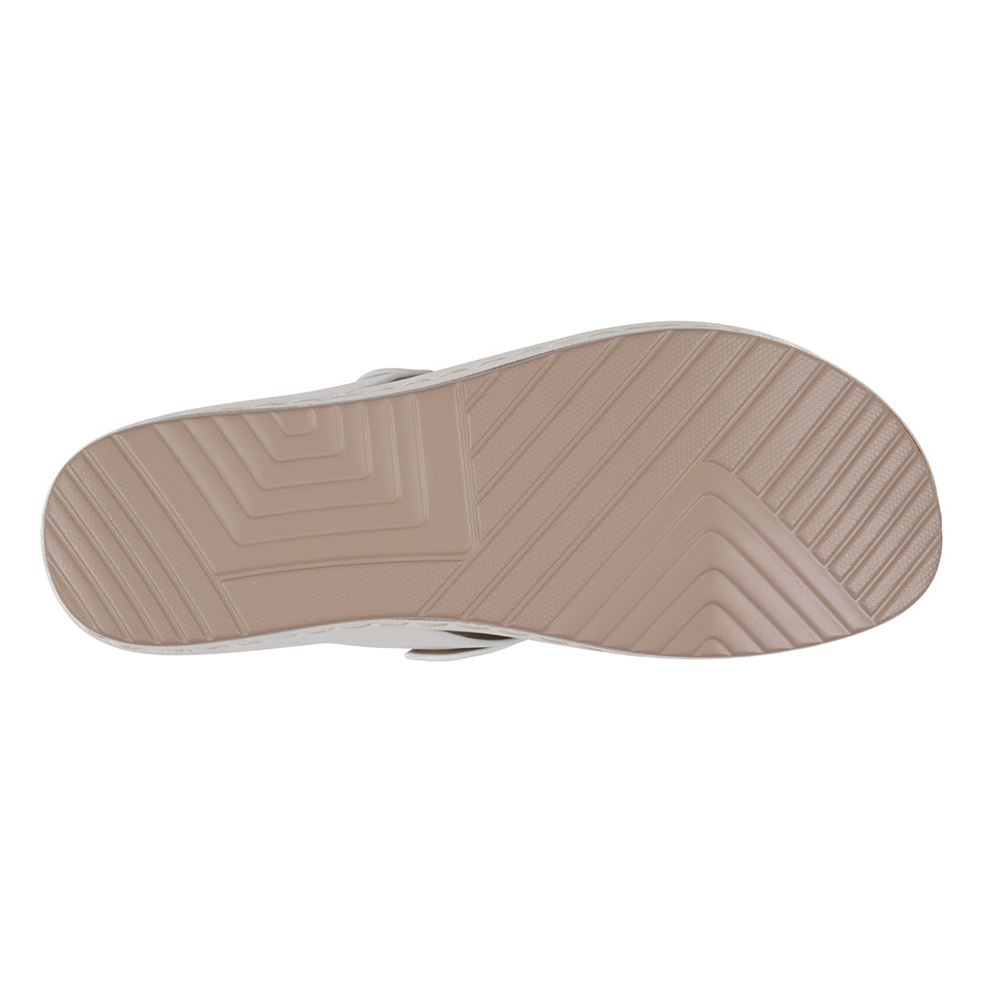 Women's Tani White Thong Wedge Sandals
