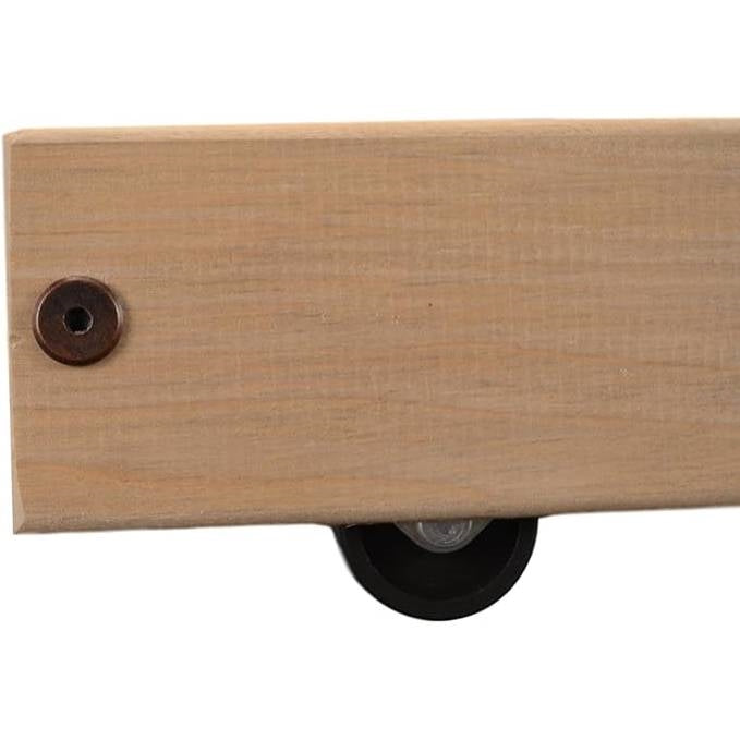 Twin Size Solid Wood Roll-Out Trundle Bed Frame - Made in USA