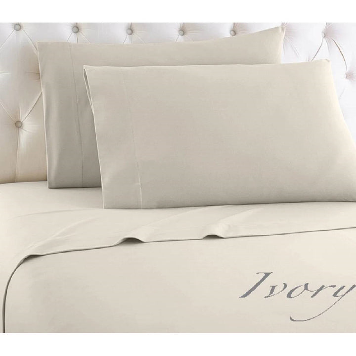 Twin Ivory 100-Percent Egyptian Cotton 1000 Thread Count 3-Piece Sheet Set