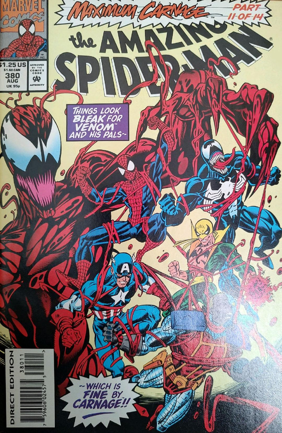 The Amazing Spiderman #380 Comic Book