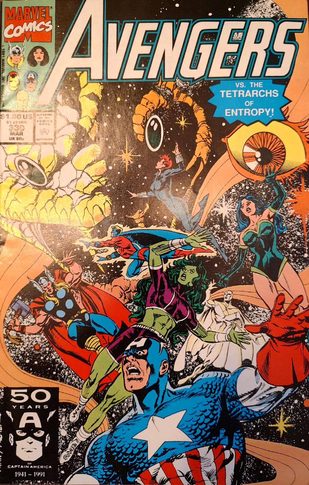 The Avengers #330 Comic Book