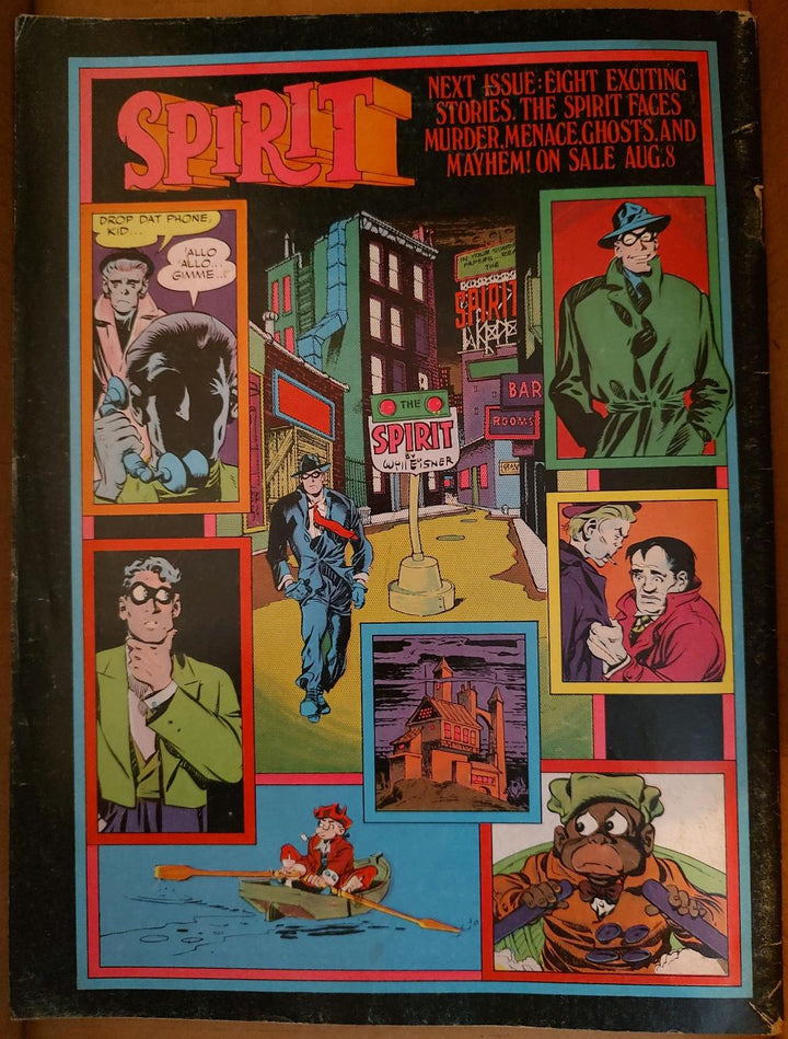 The Spirit #3 Comic Book Magazine Back Cover