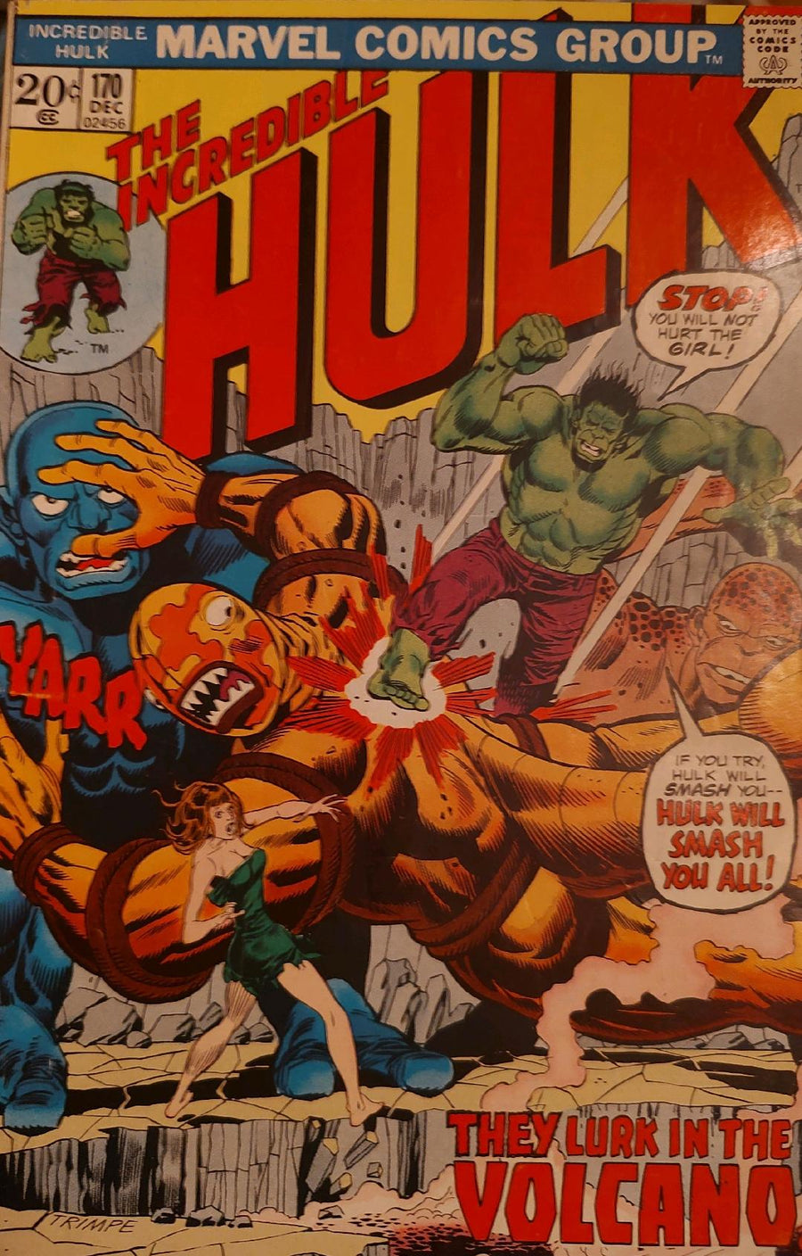 The Incredible Hulk #170 Comic Book Cover