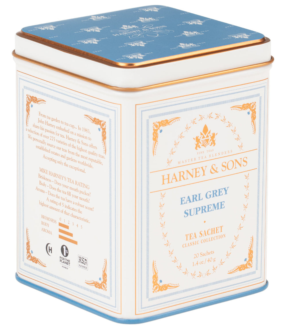 Earl Grey Supreme Tea Classic Tin of 20 Sachets