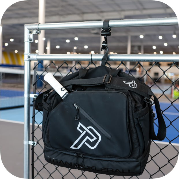 Titan Duffle Pickleball Bag Hanging.