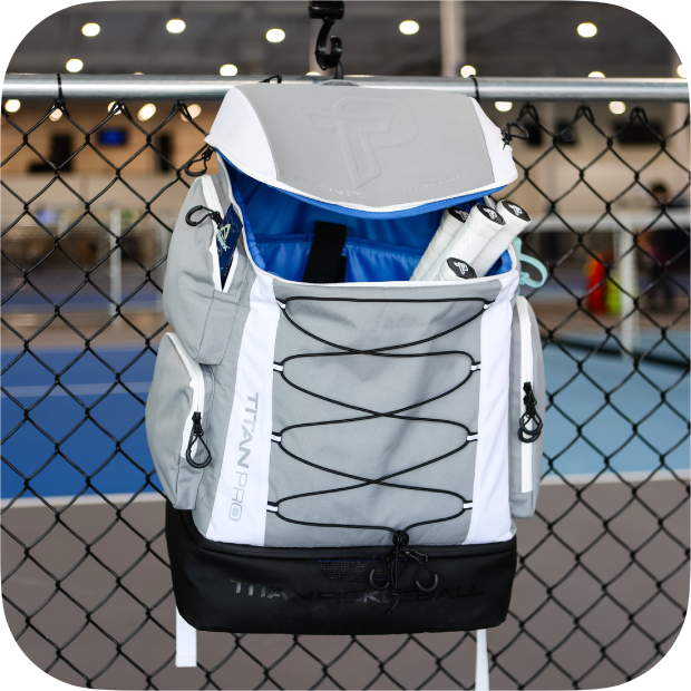 Titan Pickleball Backpack Hanging.