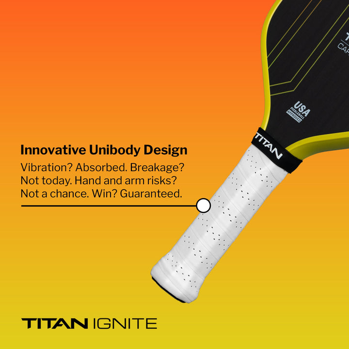 Titan Ignite 16L Pickleball Paddle Design.