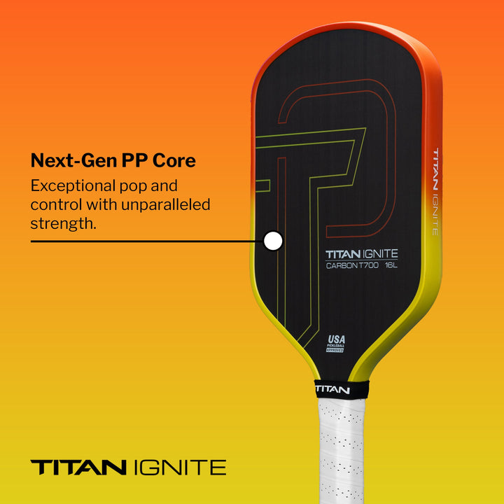 Titan Ignite 16L Pickleball Paddle Information.