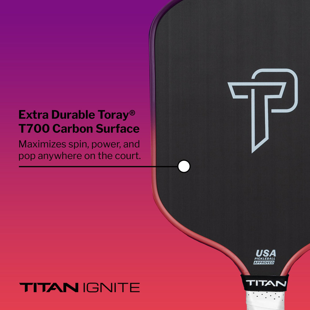 Titan Ignite 16S Pickleball Paddle Detail.