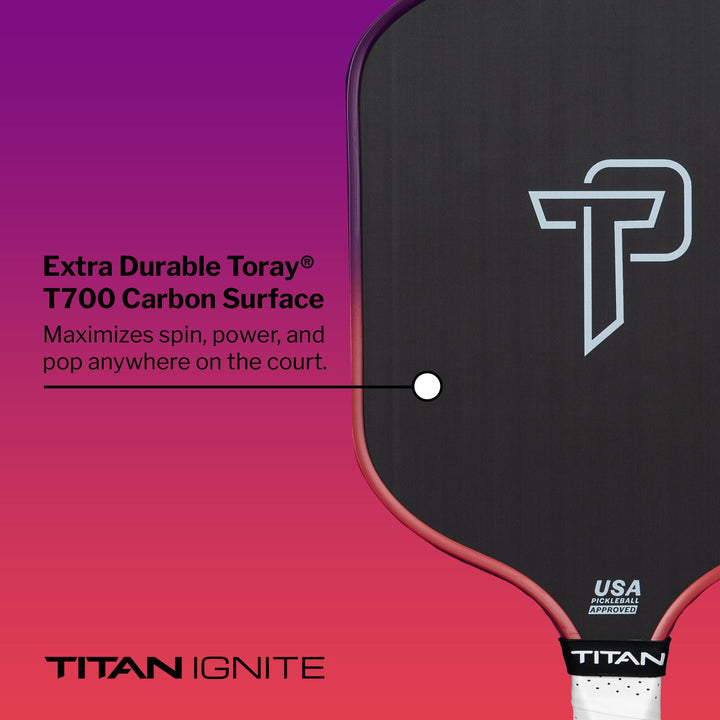 Titan Ignite 16S Pickleball Paddle Detail.