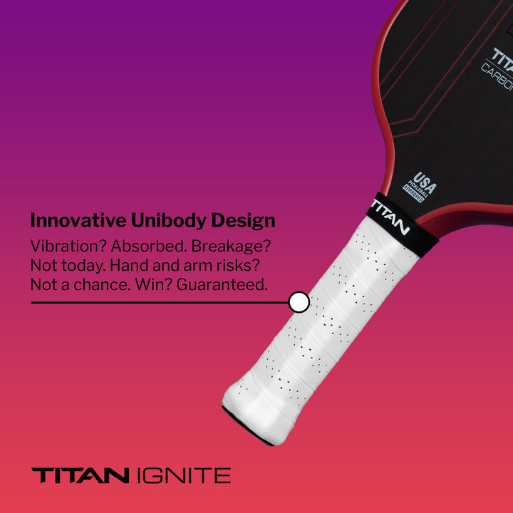 Titan Ignite 16S Pickleball Paddle Information.
