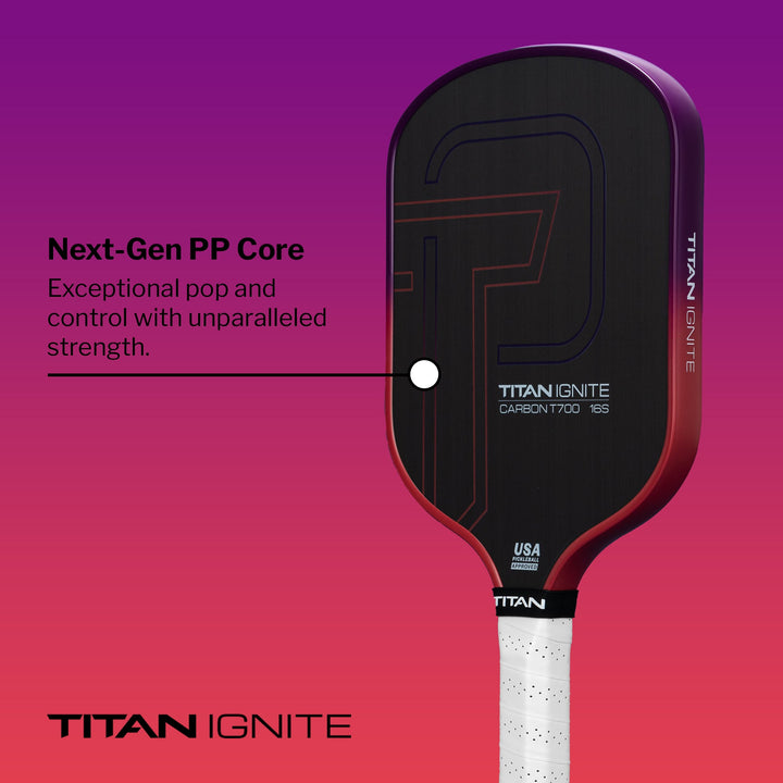 Titan Ignite 16S Pickleball Paddle Description.