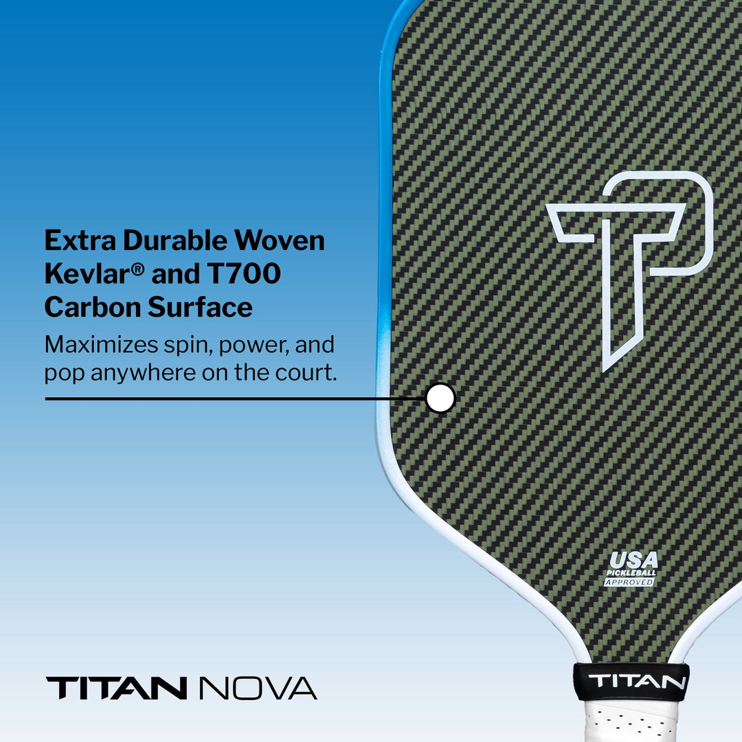 Titan Nova 16L Pickleball Paddle Details.
