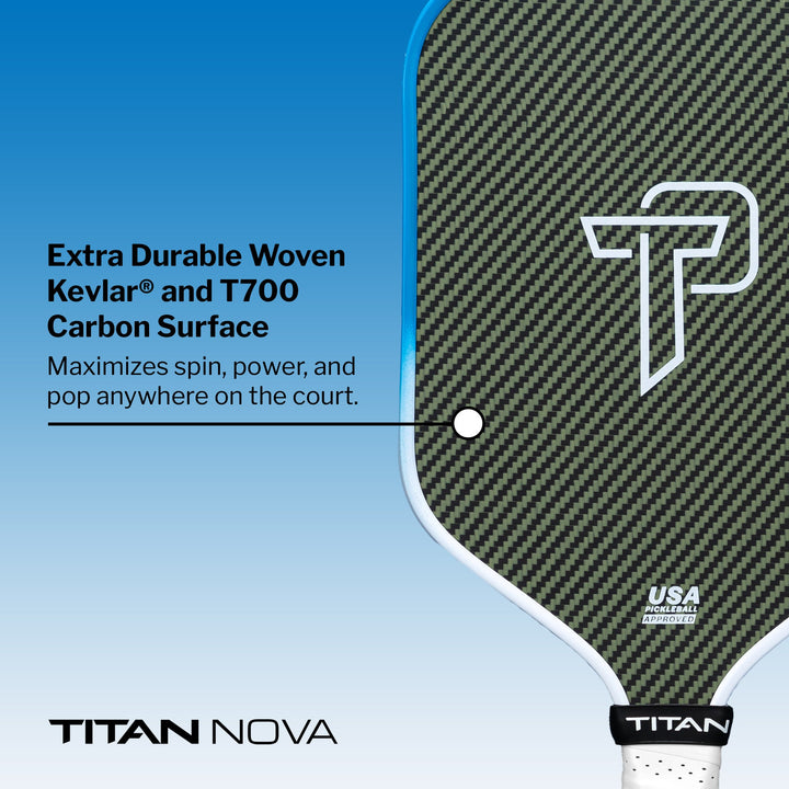 Titan Nova 16L Pickleball Paddle Details.