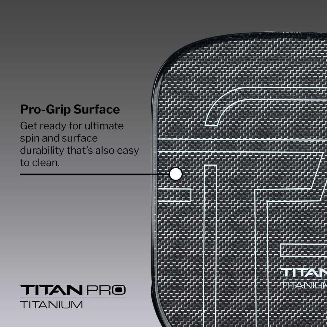 Titan Pro Titanium 14L Pickleball Paddle Description.