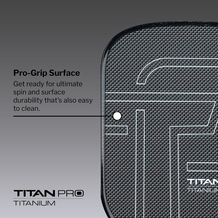 Titan Pro Titanium 14L Pickleball Paddle Description.