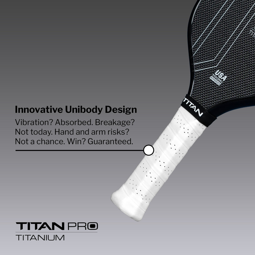 Titan Pro Titanium 14L Pickleball Paddle Innovative Detail.