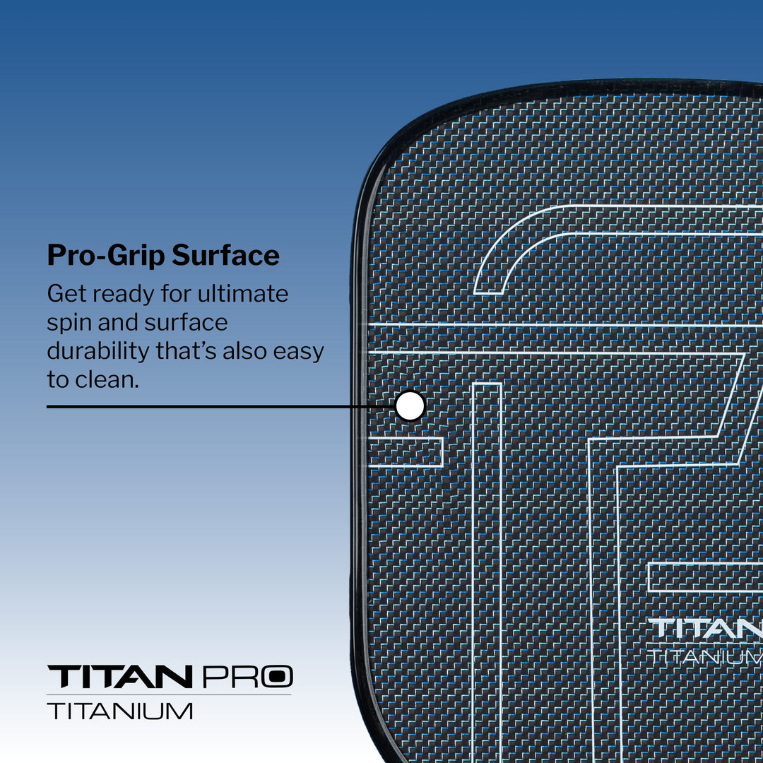 Titan Pro Titanium 16L Pickleball Paddle Description.