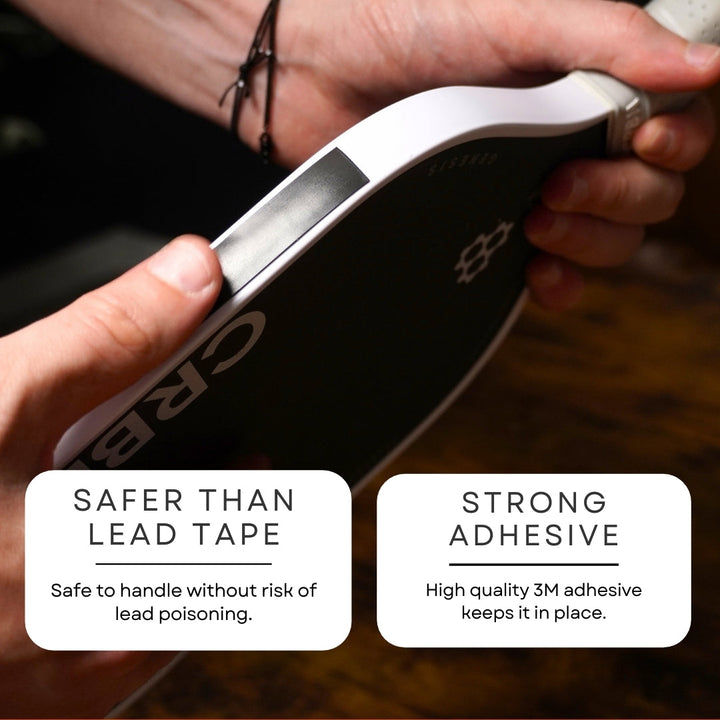 Pickleball Paddle Tuning Tape Description.