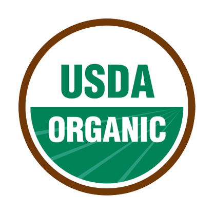 USDA Organic logo with green and brown colors on a white background