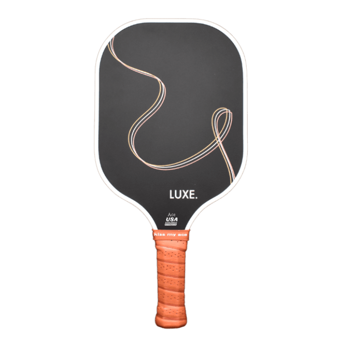 Black Squiggle Pickleball Paddle