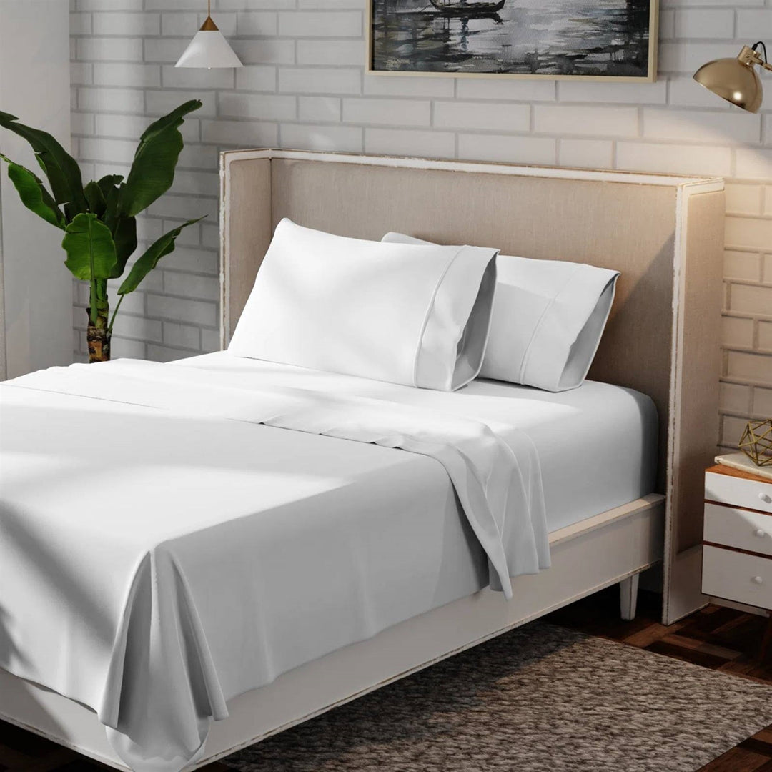 Full Size White 100-Percent Certified Organic Cotton Sheet Set