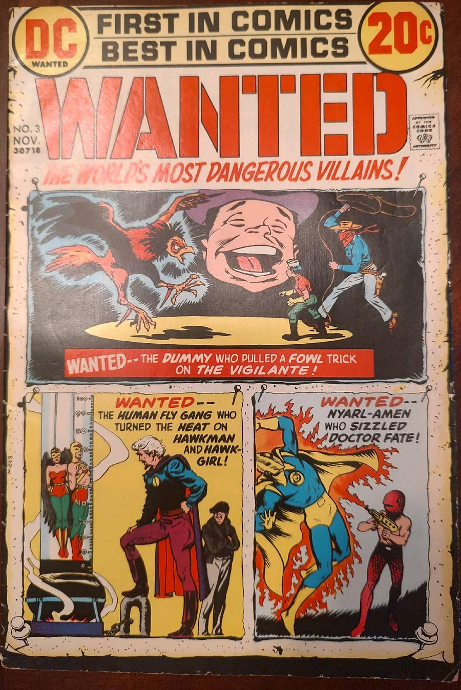 Wanted #3 The World's Most Dangerous Villains Comic Book