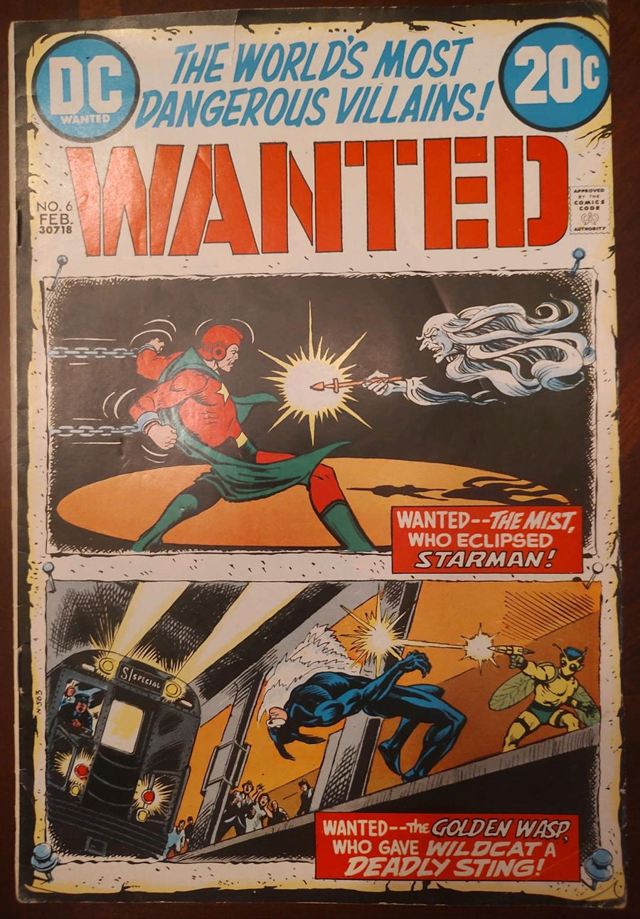 Wanted #6 The World's Most Dangerous Villains Comic Book