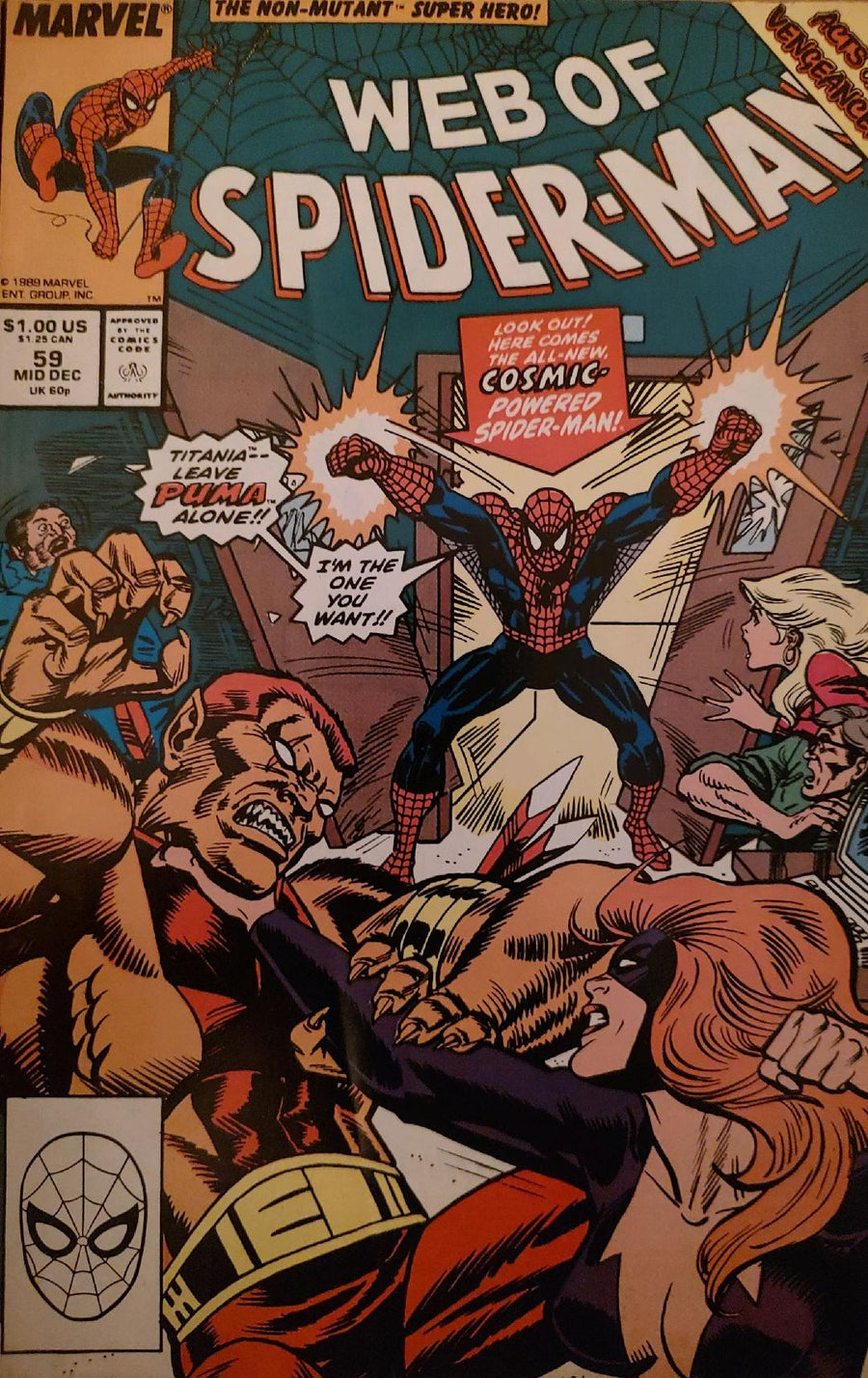Web of Spider-Man #59 Comic Book