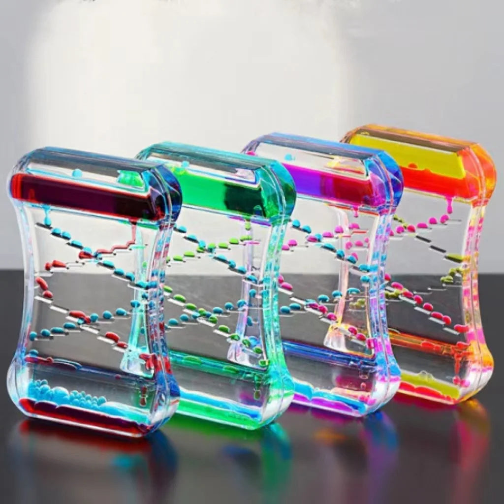 Creative Quicksand Liquid Hourglass Modern Desk and Home Décor Ornament Photo