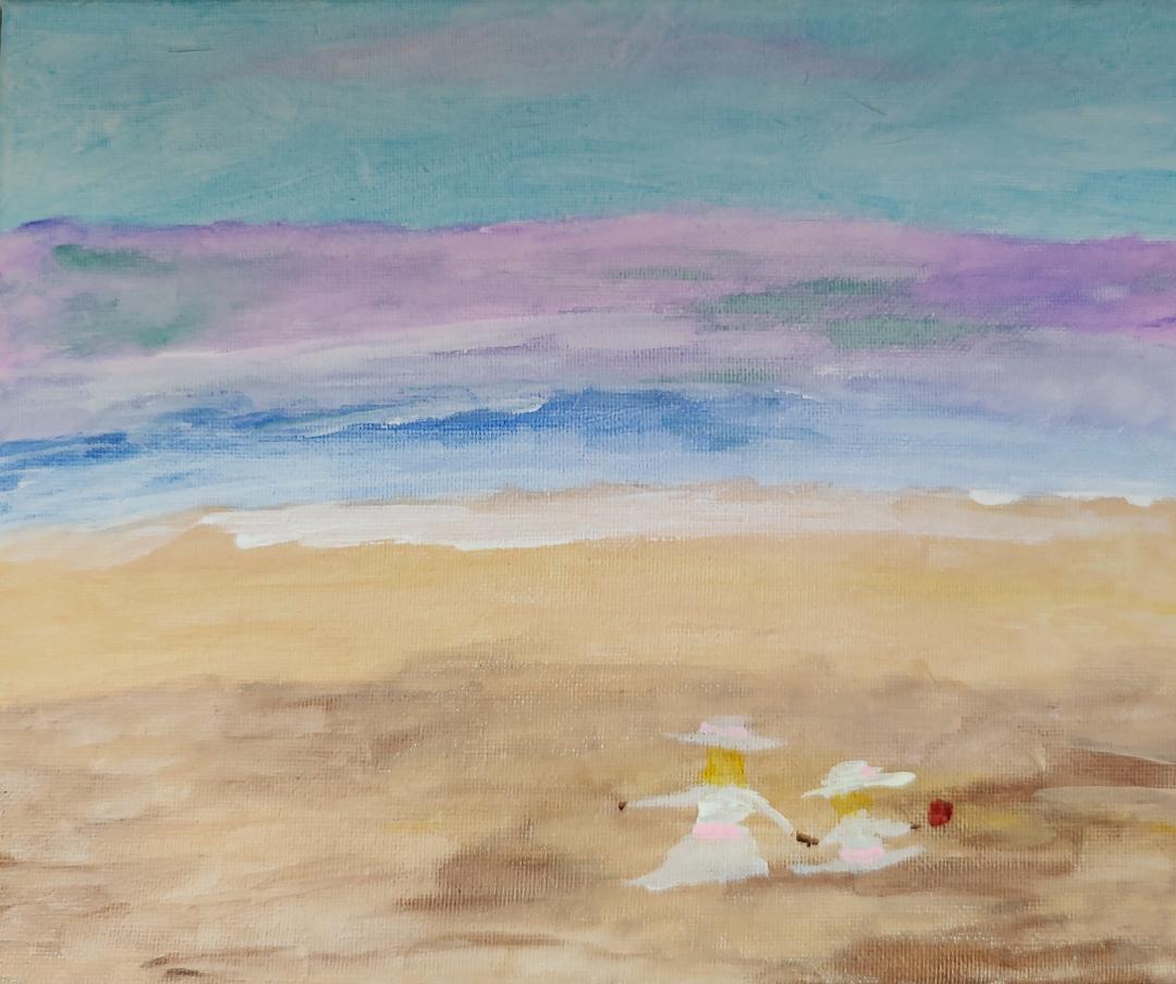 Paul Morabito "PO" Mother's Day Beach Painting Front Photo
