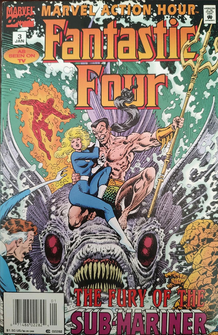 Marvel Action Hour Fantastic Four #3 Comic Book Cover