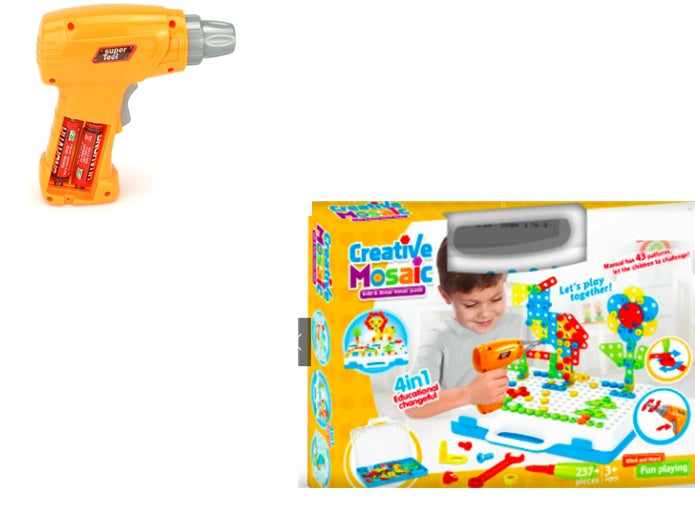 Kids Drill Puzzle Building Kit – Educational Construction Toy Set