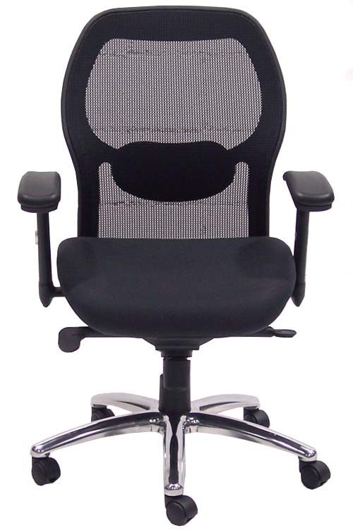 Advanced Ergonomic Black Mesh Back Ultra Office Chair Front Photo