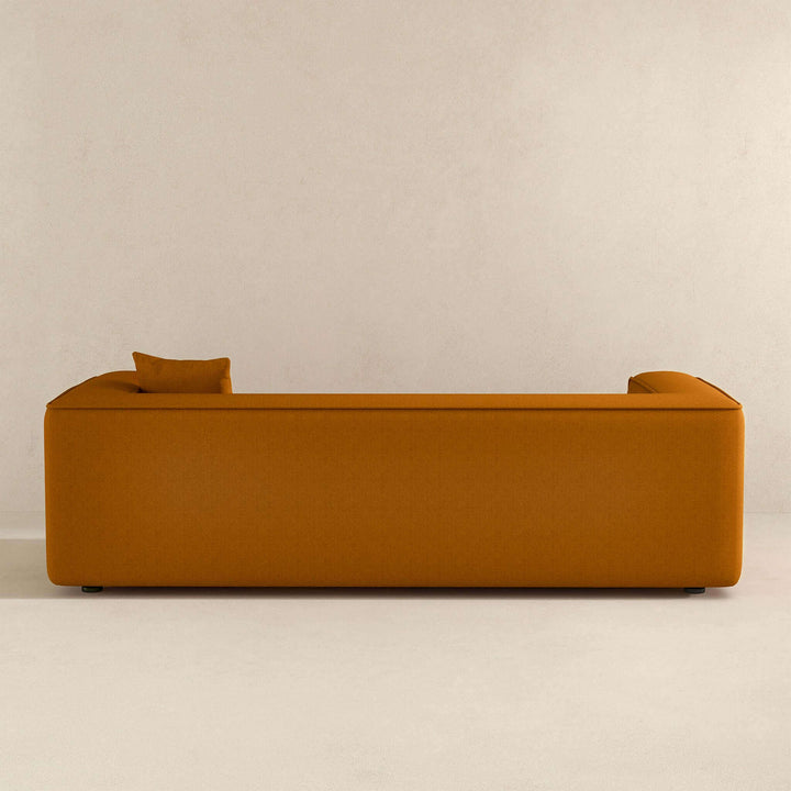 Marshall Modern Dark Yellow Boucle Sofa Back