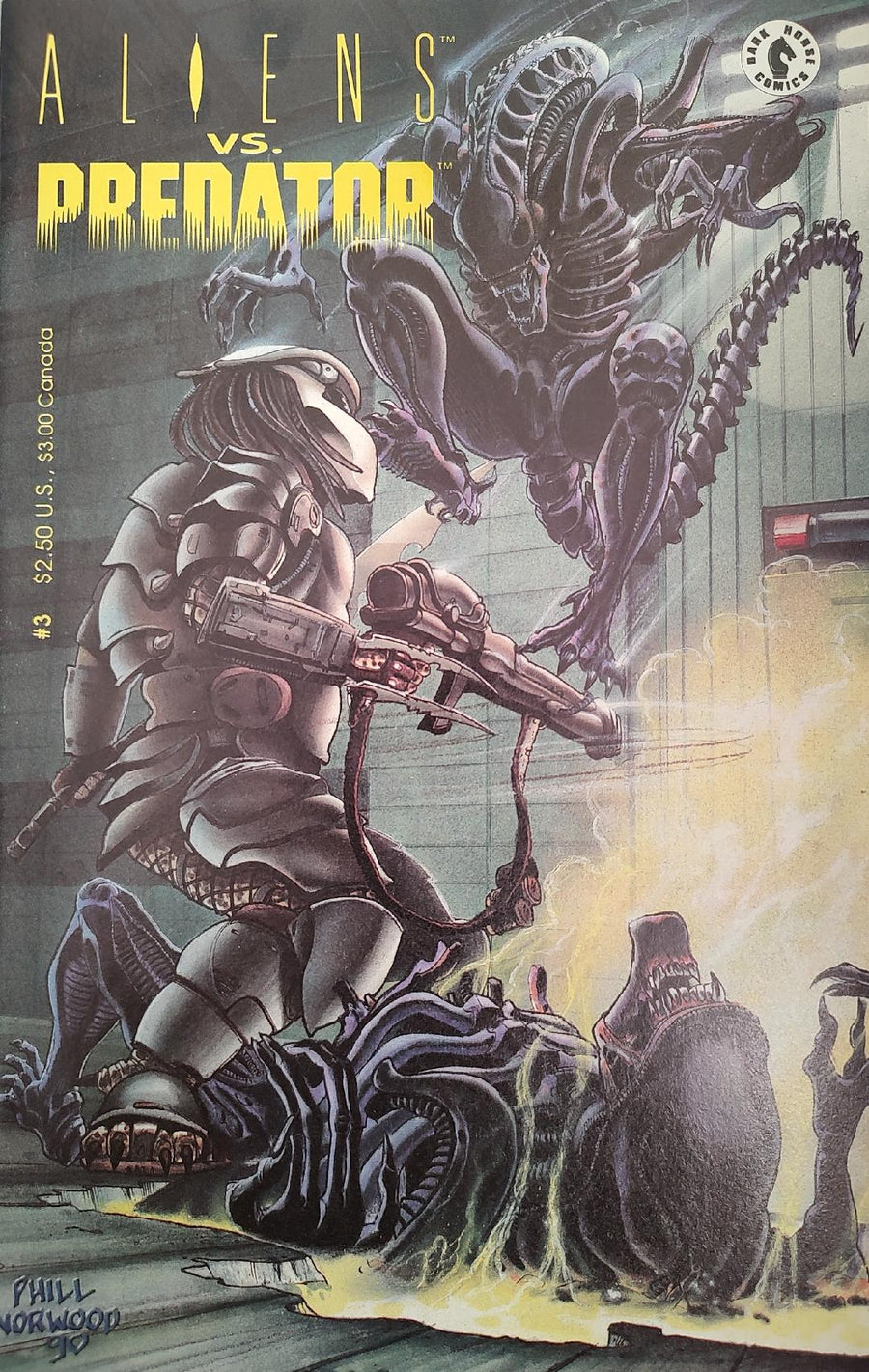 Aliens vs. Predator #3 Comic Book Cover